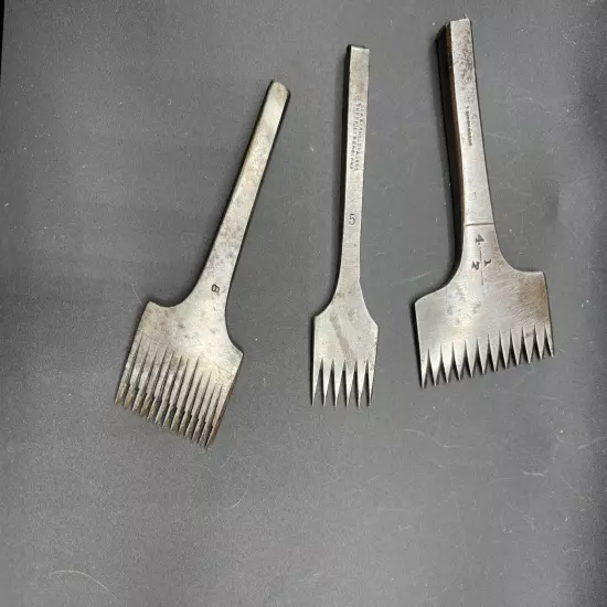 Pricking irons- - three useful pricking irons 8, 4 1/2, and 5