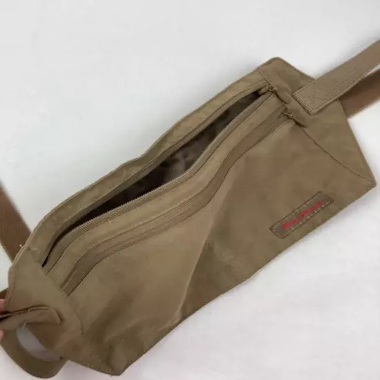 Rick Steves Adjustable Waist Belt Tan Zippered Travel Pouch Fanny pack 