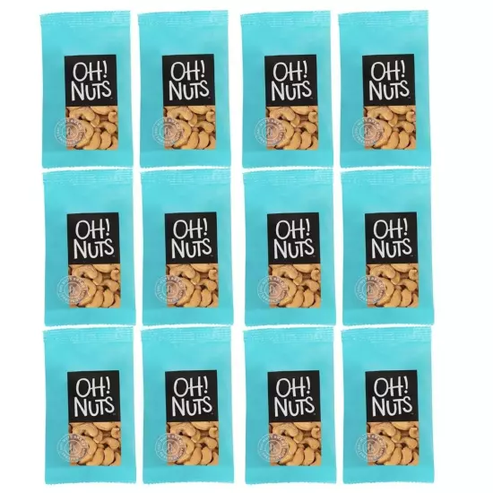 Guilt-Free Roasted Cashews - 12 Individual Packs, Perfect for All Diets