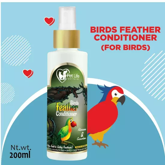 Pet Life Organic&Ayurvedic Birds Feather Conditioner Spray Dry&Waterless Birds