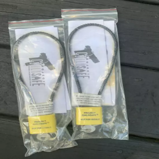 2 Cable Gun Lock by Project Child Safe with 2 Keys Gun Safety Storage Lock