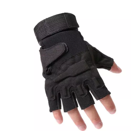 Half Finger Tactical Gloves Men's Outdoor Fitness Fighting Protective Sports