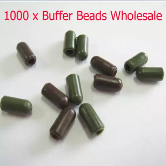 1000 x Bullet Buffer Beads, Knot protector Various Colours Carp Tackle Wholesale