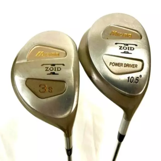 Mizuno Zoid Set Of 2 Golf Club Woods 10.5* & 3S RH Steel R300