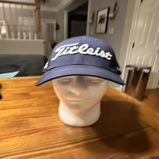 Titliest Pro V1 FJ Foot Joy Golf Fitted Hat L/XL NAVY BLUE Very CLEAN