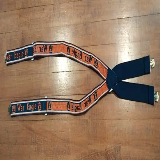 Auburn Tigers Suspenders Vintage Made in USA