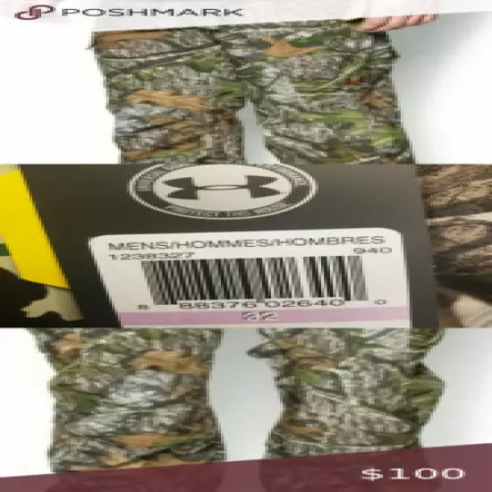 Under Armour UA Hunting MOSSY OAK Camo Cargo Field Pants 1238327 SZ 42 / 32 New