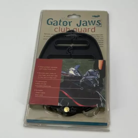 NEW GATOR JAWS Club Guard Golf Light Weight Easy to Use Durable Theft Protection