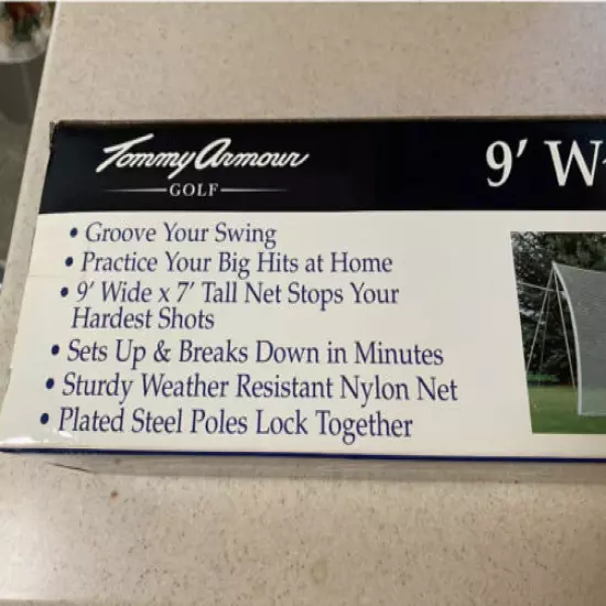 Tommy Armour 9' X 7' Golf Practice Net~New!