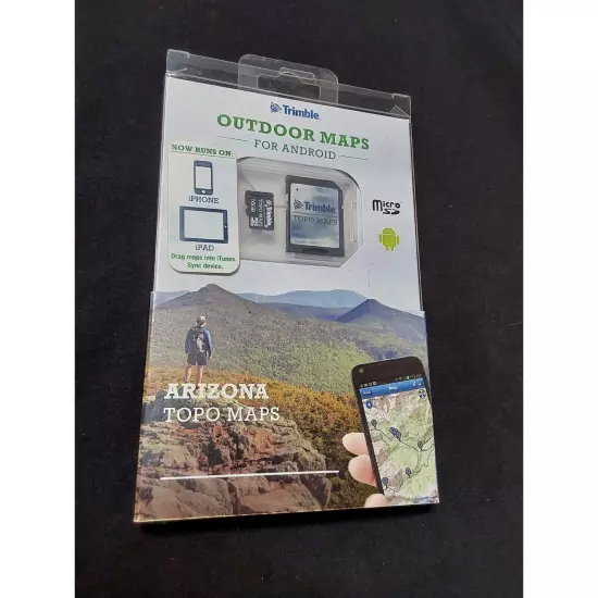 TRIMBLE outdoor Maps for Android runs on IPhone & Ipads AZ TOPO Maps New 