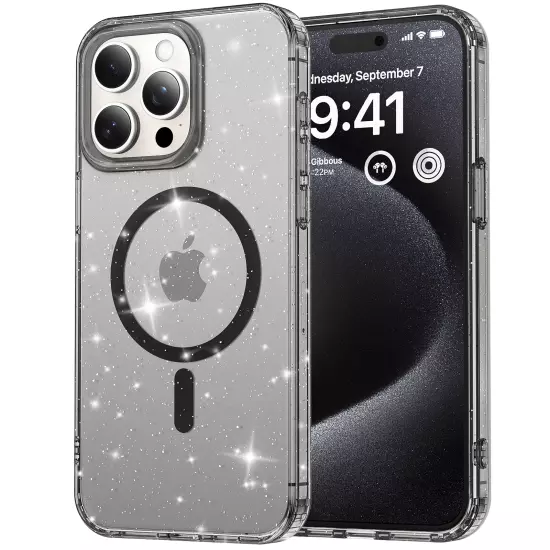 For iPhone 16 Pro Max 15 14 Shockproof Magnetic Slim Mag-Safe Clear Phone Case