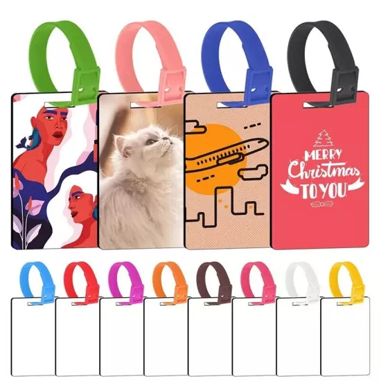 12 PCS Sublimation Blank Luggage Tags White Blank for P1A75340