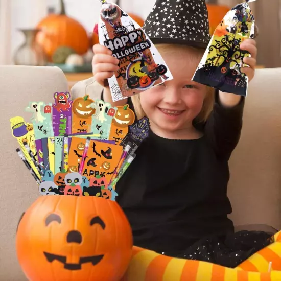 200PCS Halloween Party Favors for Kids Stationery Set, 30 PACK Assorted... 