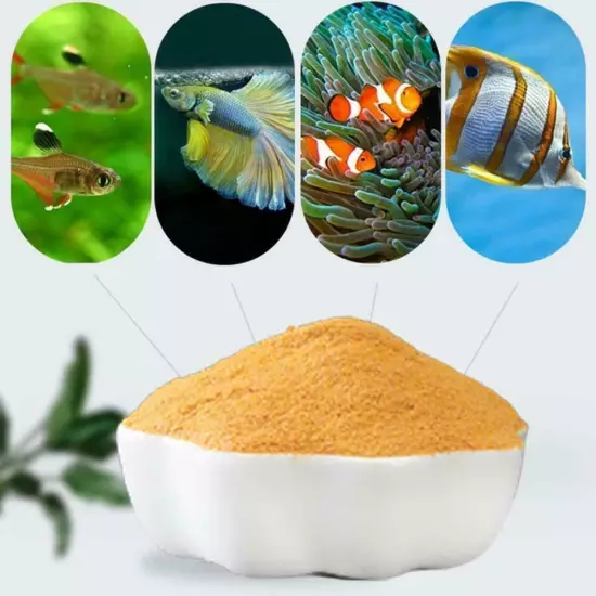 50/60g Aquarium Tropical Fish Food Peeling Eggs Saline Shrimp Feeding USN