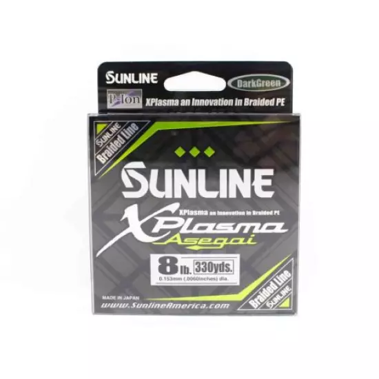 Sunline P.E Line Asegai Xplasma 330yds P.E 0.8 8lb Dark Green (6872)