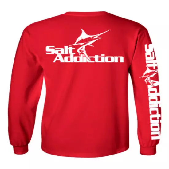 Salt Addiction long sleeve saltwater fishing t shirt flats marlin ocean sea