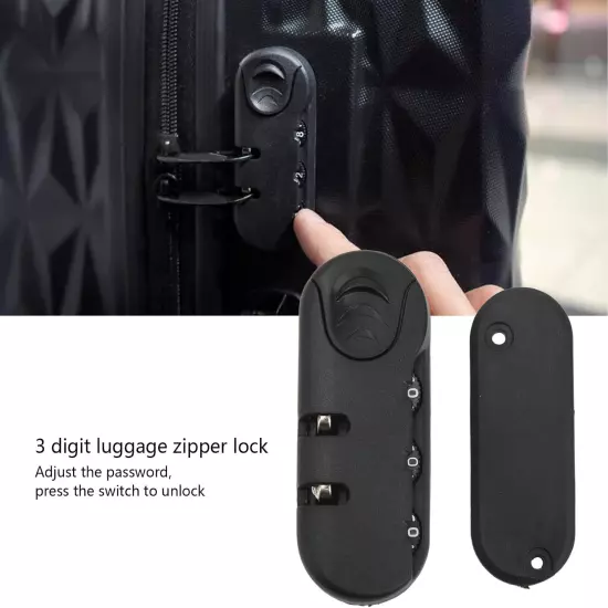 Luggage Password Lock, 3 Digit Password High Security Frosted Texture Code Combi