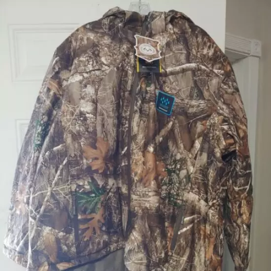 Realtree Edge Waterproof Parka Jacket, Size 2XL. Camo. NWT