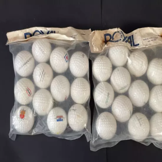 Vintage Royal Golf Corp Balls (24) xxxxx out Visa MC Plus Six Texaco Chevron