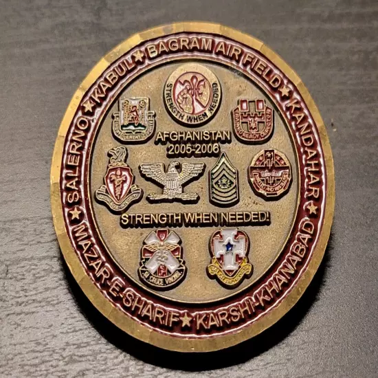 US Arborn Combined Task Force Afghanistan Challenge Coin Kabul Bagram Air Field