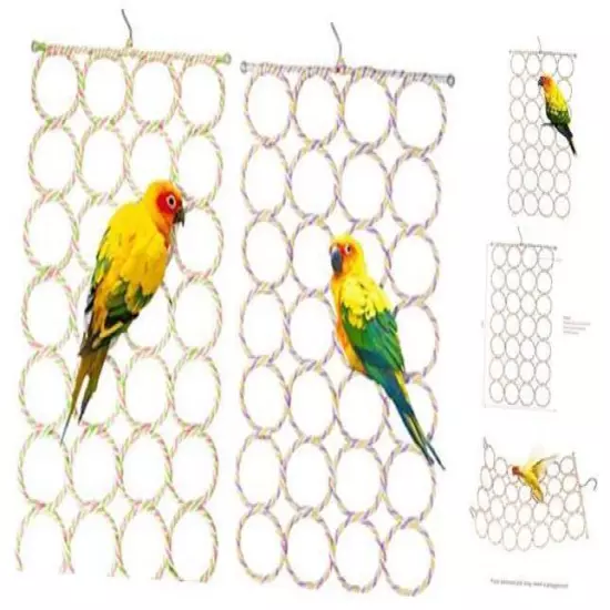 Parrot Swing Hanging Toy Bird Rope Climbing Net for STYLE-1