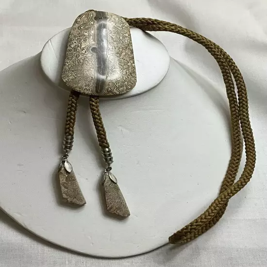 Vintage Genuine Stone Bolo Tie