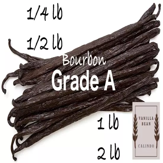 Premium Vanilla Beans Madagascar Bourbon Grade A | 6"++ Long Beans