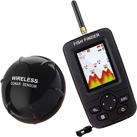 LUCKY Wireless Sonar Fishing Alert Fish Finder Underwater Echo Sounder Fishing D