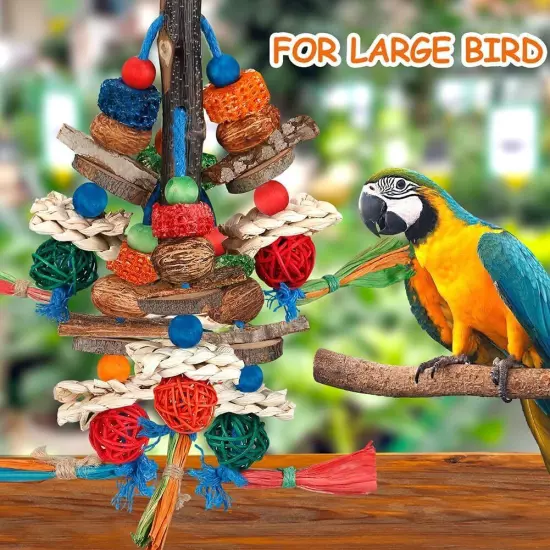 Bird Toys,Parrot Toys Exciting Chewing Fun for Parakeets,Cockatiels,Conures,Love