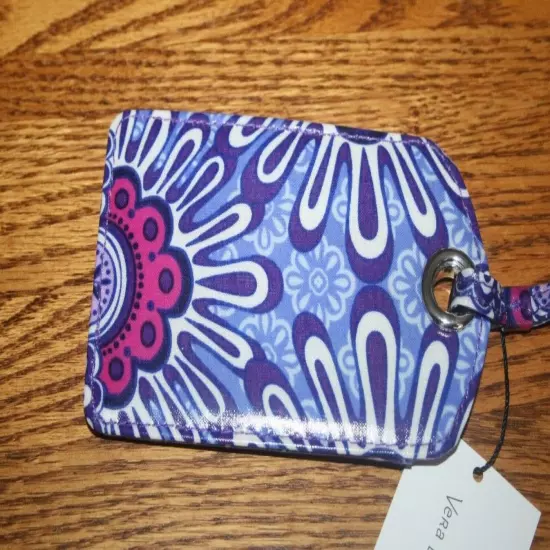 Vera Bradley LUGGAGE TAG laminated travel suitcase ID case gift card holder NEW