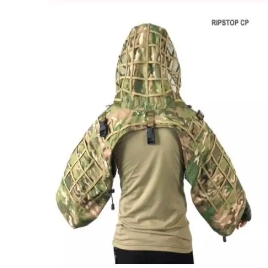 Snipers Hood Foundation Cloak Uniform Ghillie Suit Cape Yowie Army Military Camo