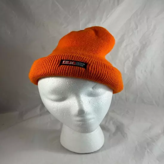 Thermal Energy Knit TEK Thermal Beanie Orange One Size Knit Cap