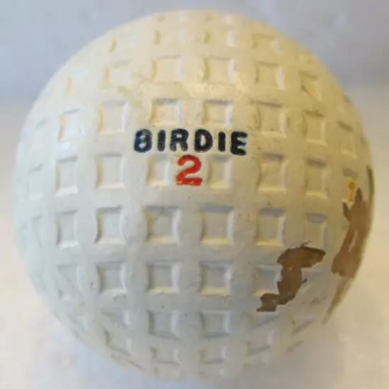 VINTAGE MESH BIRDIE GOLF BALL-NO SIGNS OF BEING PLAYED UNIQUE MESH PATTERN