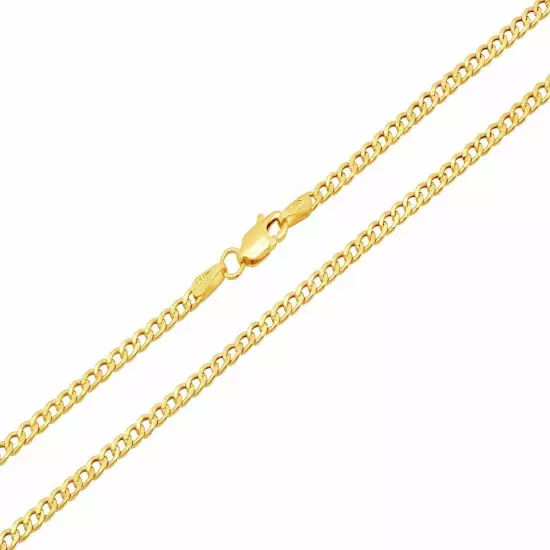 BRAND NEW 10k Yellow Gold 2mm-7.5mm Cuban Curb Link Chain Necklace16"-30" Hollow