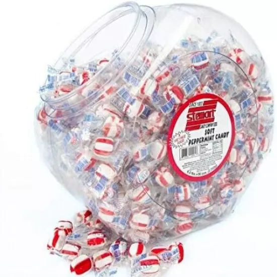 Old Fashioned Peppermint Flavored Pure Sugar Candy Puff Balls - Individually ...