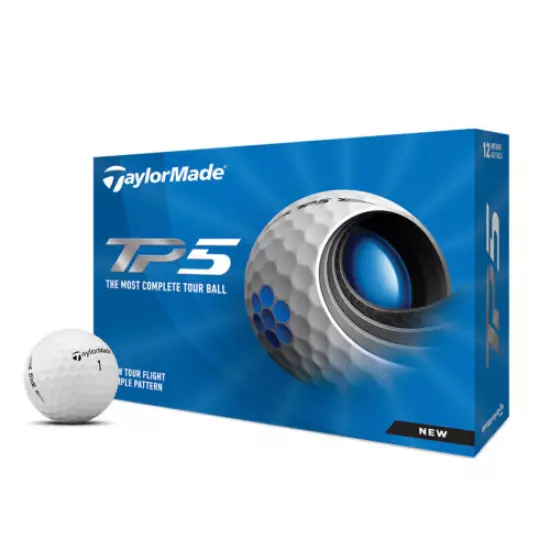 2021 6 Dozen New Taylormade TP5 - 72 Golf Balls 6dz TP-5 21