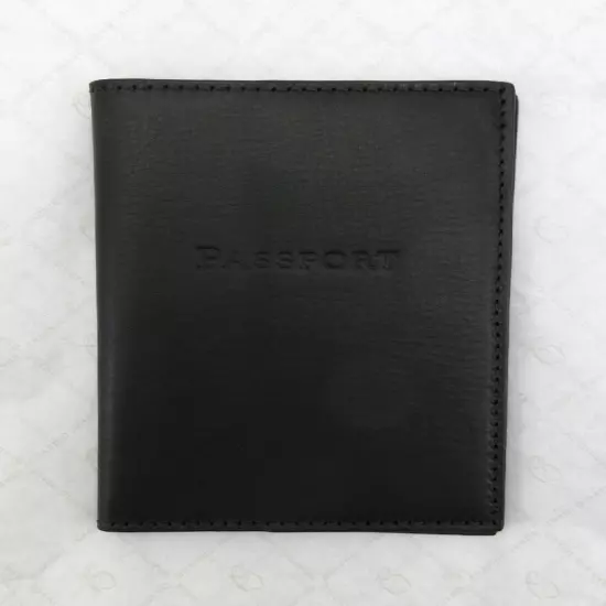 Bergdorf Goodman Passport Cover Leather Black