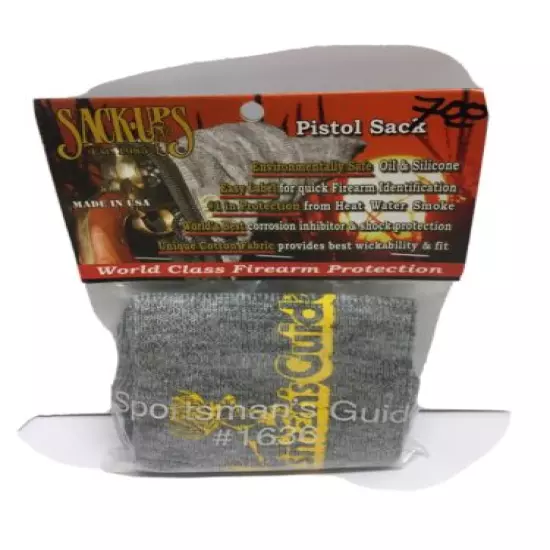 Sack-Ups Pistol Sack #1636 The Sportsman’s Guide New/Sealed Buck Grey/Yellow/Blk