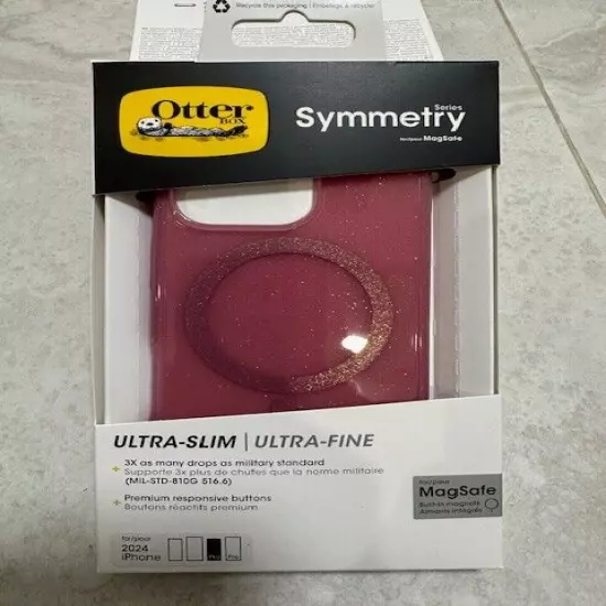 OtterBox - Symmetry MagSafe Case for Apple iPhone 16 Pro - Thimbleberry-77-96407