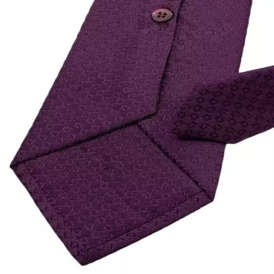 STEFANO RICCI XL Purple Geometric Silk LUXURY Tie ITALY