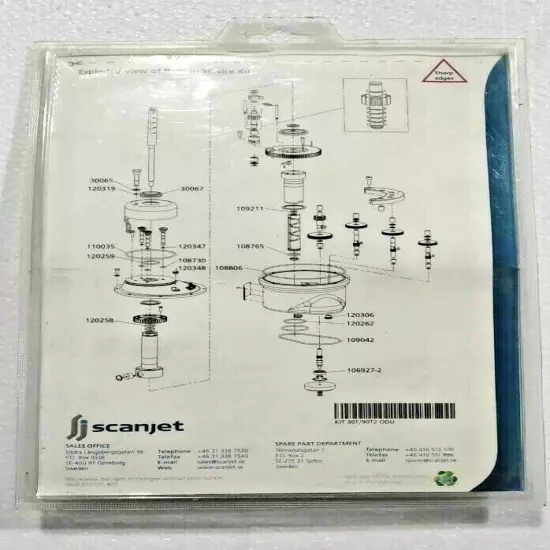 SCANJET SERVICE KIT GENUINE SPARE PARTS 30T/90T2 ODU COMPLETE O-RING KIT DRIVE 