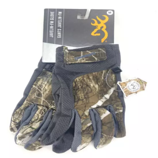 Browning Javelin-FM RealTree Camo Hunting Gloves Size Medium - New