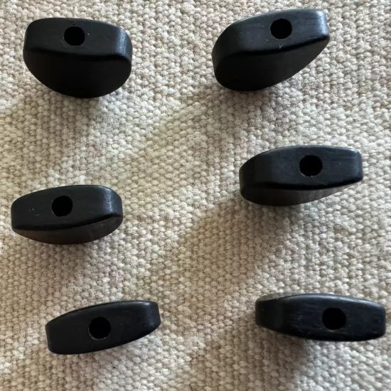 6 EBONY Guitar Tuning Peg Buttons Ebony Keys Tuner Machine Heads for Guitar #499