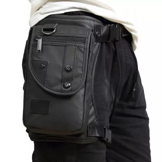 Men Waterproof Oxford Waist Leg Bag Drop Leg Waist Motorcycle Tactical Backpack