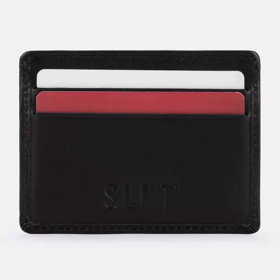 SLNT Card Holder RFID Wallet, Black, SPW-V2SCBL