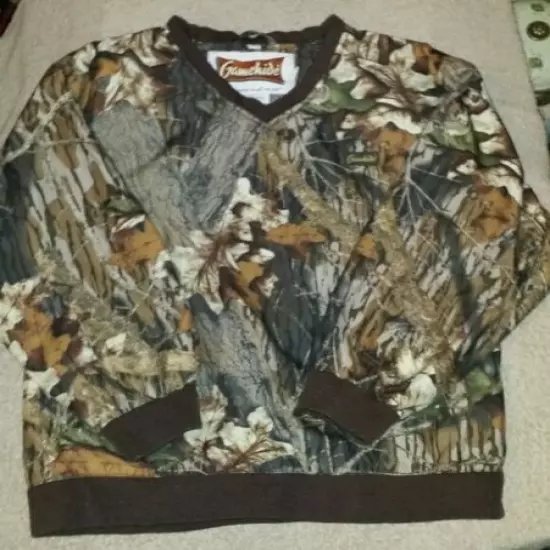 Youth medium gamehide Mossy Oak break-up camo lined pullover