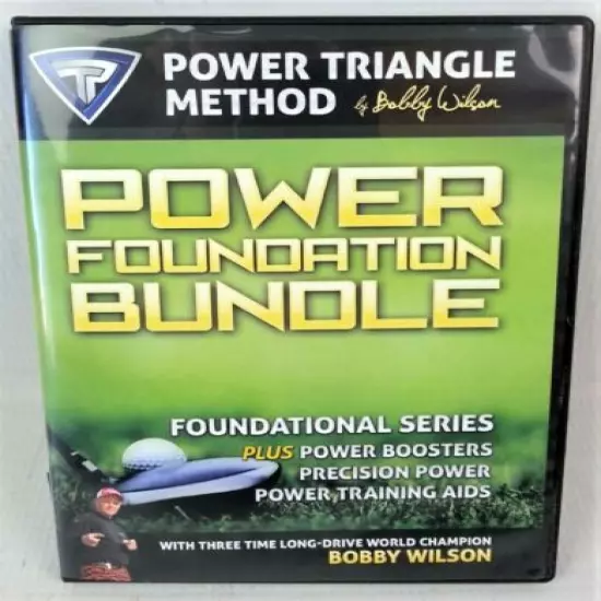 Power Foundation Bundle 4 DVD Set Power Triangle Method Bobby Wilson Golf Aid