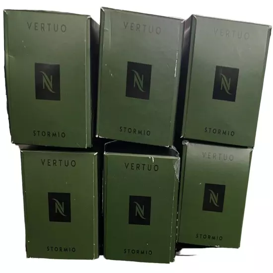 Nespresso Capsules VertuoLine, Stormio, Dark Roast Coffee - 60 Capsules