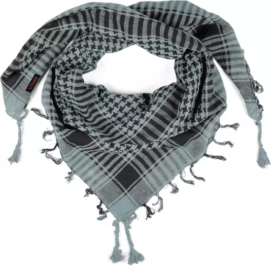 LOVARZI Shemagh Cottons Arab Keffiyeh Tactical Military Scarf Head Neck Face Wra