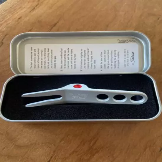 New Scotty Cameron Pivot Tool Divot Tool Silver RED Dot + TIN